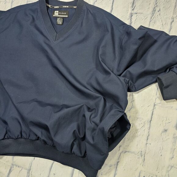Jos A Bank MENS SIZE S Windbreaker Navy Blue Golf Apparel Leadbetter - Picture 9 of 10